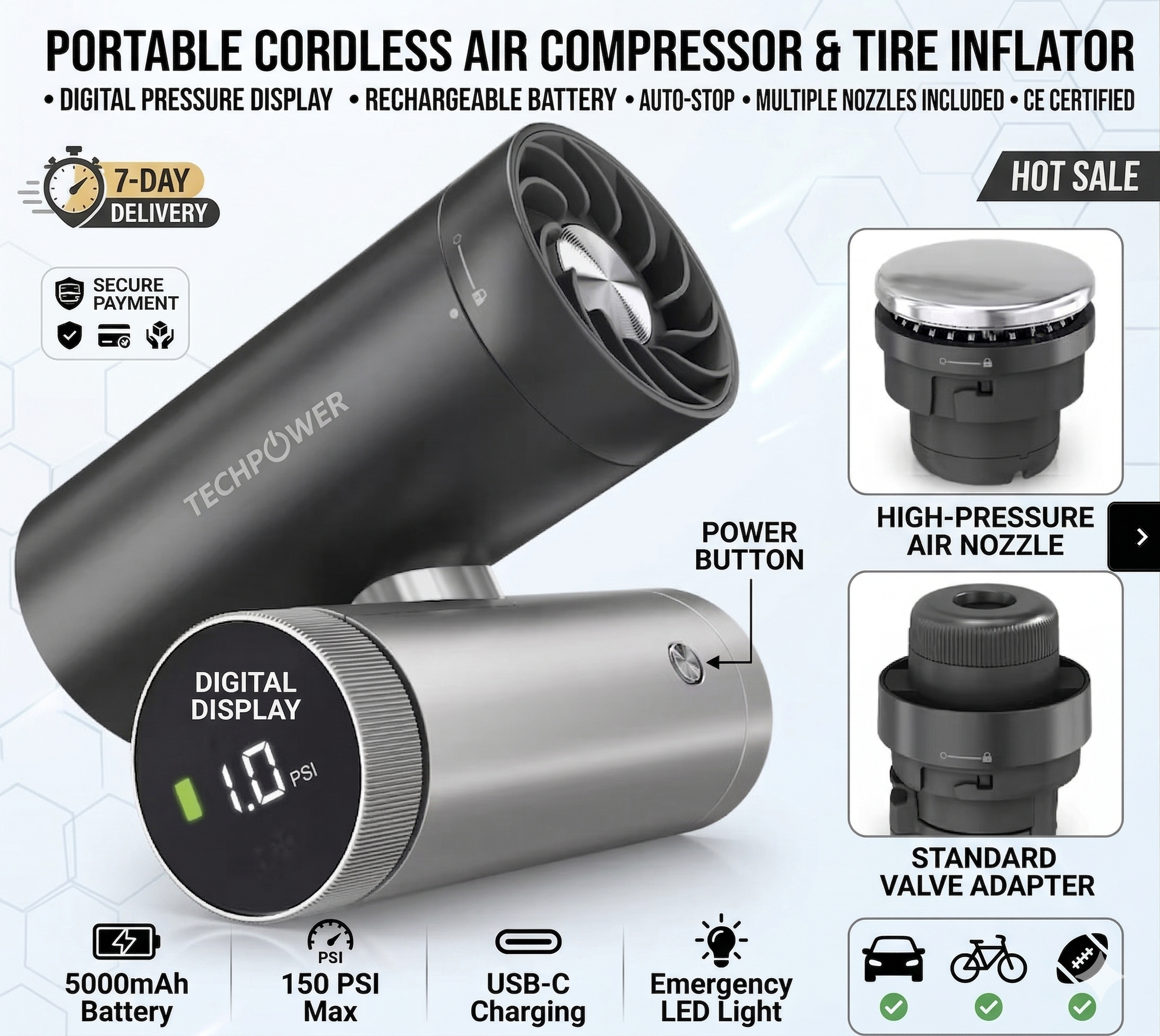 PORTABLE CORDLESS AIR PRO
